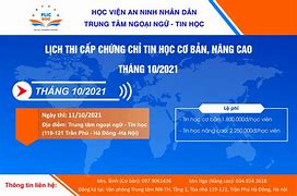 Lịch Thi Ứng Dụng Cntt Cơ Bản