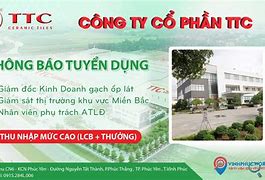 Nhà Máy Gạch Victor Vĩnh Phúc Tuyển Dụng Nhân Sự